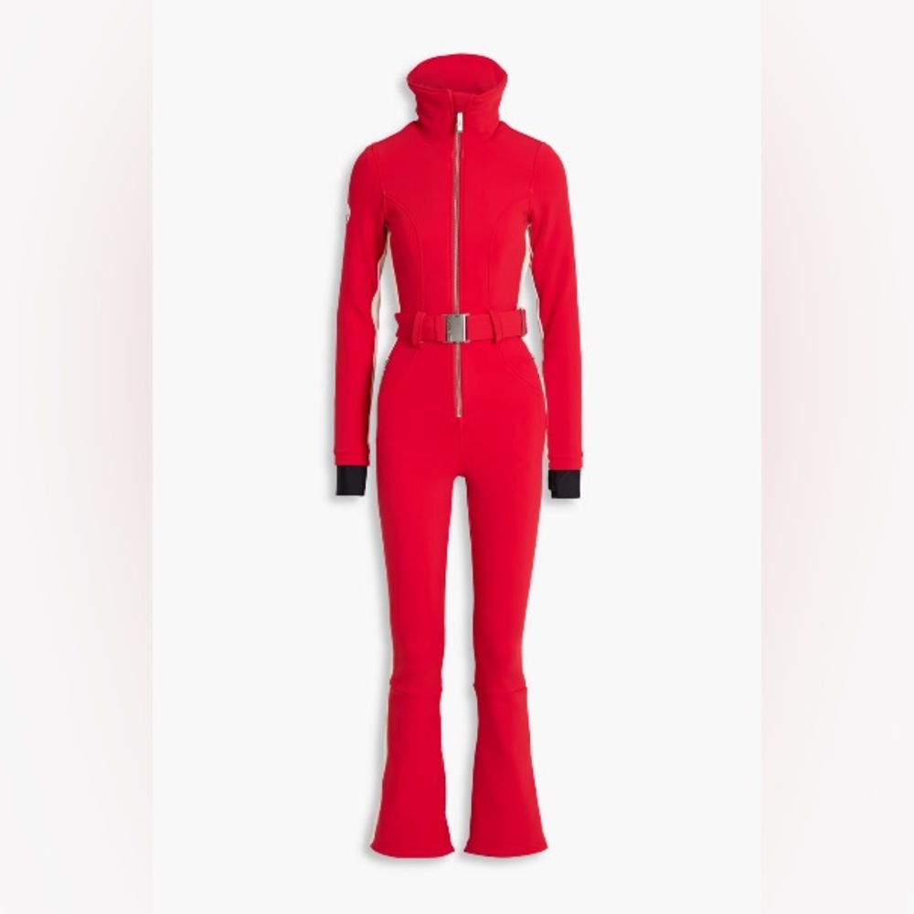 NWT Cordova belted Jumpsuit Red White XS